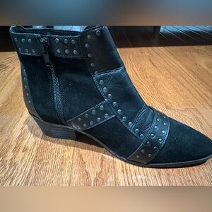 Amuse Society Black Studded Ankle Boots